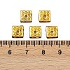 Brass Rhinestone Spacer Beads RSB073NFG-2