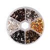 1 Box 1380PCS 6 Colors Iron Folding Crimp Ends IFIN-X0017-B-2