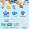 SUNNYCLUE DIY Fish Stretch Bracelet Making Kits DIY-SC0020-12A-2