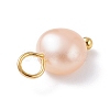 Natural Cultured Freshwater Pearl Charms X-PALLOY-JF01098-02-5