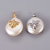 Natural Cultured Freshwater Pearl Pendants PEAR-F008-37-2