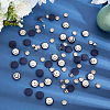 36Pcs Flat Round Cloth Cap Nail Buttons BUTT-CY0001-34A-4