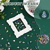 DIY Flat Round Alloy Rhinestone Pendent Decoration Making Kits DIY-FH0008-95-4