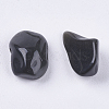 Natural Black Stone Chip Beads G-K251-01-3