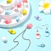 50Pcs Opaque Resin Pendants RESI-CJ0004-46-6