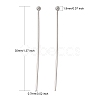Tarnish Resistant 304 Stainless Steel Ball Head pins STAS-N017-02-35mm-2