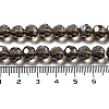 Electroplate Transparent Glass Beads Strands EGLA-A035-T8mm-A16-4