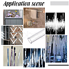 Transparent Acrylic Pipe AJEW-WH0475-51K-5