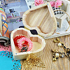 Heart Wood Jewelry Storage Boxes AJEW-CL0005-26-5