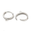 Brass Hoop Earring Findings KK-L211-021P-3