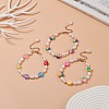 3Pcs 3 Style Natural Pearl & Polymer Clay Beaded Bracelets Set BJEW-TA00236-2