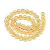 Natural Citrine Beads Strands X-G-S150-09-8mm-2