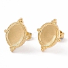 Ion Plating(IP) 304 Stainless Steel Stud Earring Findings EJEW-G338-04G-1