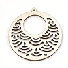 Undyed Wood Big Pendants X-WOOD-T008-41-3