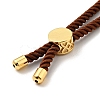 Half Finished Twisted Milan Rope Slider Bracelets FIND-G032-01G-18-5