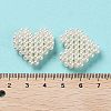 Plastic Imitation Pearl Woven Beads KY-G028-01-3