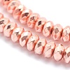 Electroplate Non-magnetic Synthetic Hematite Beads Strands G-L485-06D-RG-2
