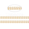 Handmade PVD Vacuum Plating 304 Stainless Steel Wafer Charms Chains CHS-M004-12G-2