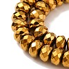 Electroplate Non-magnetic Synthetic Hematite Beads Strands X-G-J160-E-02-4
