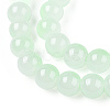 Baking Paint Imitation Jade Glass Round Bead Strands DGLA-N003-8mm-02-1-3