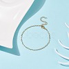 304 Stainless Steel Paperclip Chains Bracelet for Women BJEW-JB08325-2
