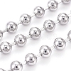 Non-Tarnish 3.28 Feet 304 Stainless Steel Ball Chains X-CHS-F009-01E-P-2