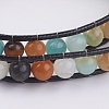 Natural Gemstone Wrap Bracelet BJEW-JB03613-3