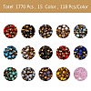 1710~1770Pcs 15 Colors Electroplate Glass Beads EGLA-SZ0001-03-6