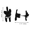 Alloy Cartoon Dog Front Back Stud Earrings JE913A-2