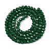 Opaque Solid Color Imitation Jade Glass Beads Strands EGLA-A044-P4mm-D09-3