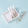 Clear Tube Plastic Bead Containers with Lid X-C065Y-7