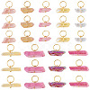 45Pcs 9 Styles Electroplated Natural Quartz Crystal Pendants PALLOY-TAC0226-2
