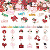 52Pcs 26 Styles Valentine's Day Theme Alloy Enamel Pendants ENAM-TA0002-83-2