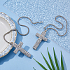 2Pcs Stainless Steel Rhinestone Pendant Decorations AJEW-DC0003-68-4