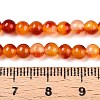 Dyed Natural White Jade Beads Strands G-T140-4mm-A13-5