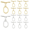 5Pcs 304 Stainless Steel Toggle Clasps STAS-YW0003-36G-2