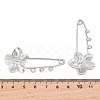 Peach Blossom 304 Stainless Steel Safety Pins Brooch Findings SA-CBA098D-14B-P03-3