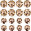 Gorgecraft 16Pcs 2 Style Alloy Enamel Shank Buttons BUTT-GF0003-50-1