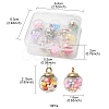10Pcs Glass Ball Pendants GLAA-YW0001-78-3