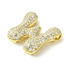 Rack Plating Brass Cubic Zirconia Pendants KK-S378-02G-W-2