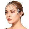 Brass Rhinestone Bridal Headbands for Women OHAR-WH20014-003S-1