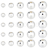 500Pcs 5 Styles Rack Plating Brass Beads KK-BBC0023-24S-7
