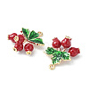 Brass Enamel Pendants X-KK-G462-22LG-2