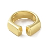 Rack Plating Brass Cuff Rings RJEW-D025-04G-3