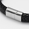 Braided Leather Cord Bracelets BJEW-I200-08-2
