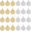 Brass Stamping Blank Tag Charms KK-FH0001-49-NF-1