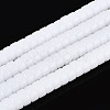 Opaque Solid Color Glass Beads Strands GLAA-N026-3x6mm-02-1