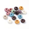Lava Rock Gemstone European Beads X-GGDA007-1