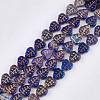 Electroplate Glass Beads Strands X-EGLA-T017-05E-1