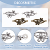 60Pcs 2 Colors Alloy Connector Rhinestone Settings FIND-DC0004-17-4